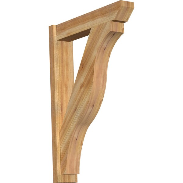 Ekena Millwork Funston Slat Rough Sawn Outlooker, Western Red Cedar, 6"W x 28"D x 40"H OUT06X28X40FST06RWR - main